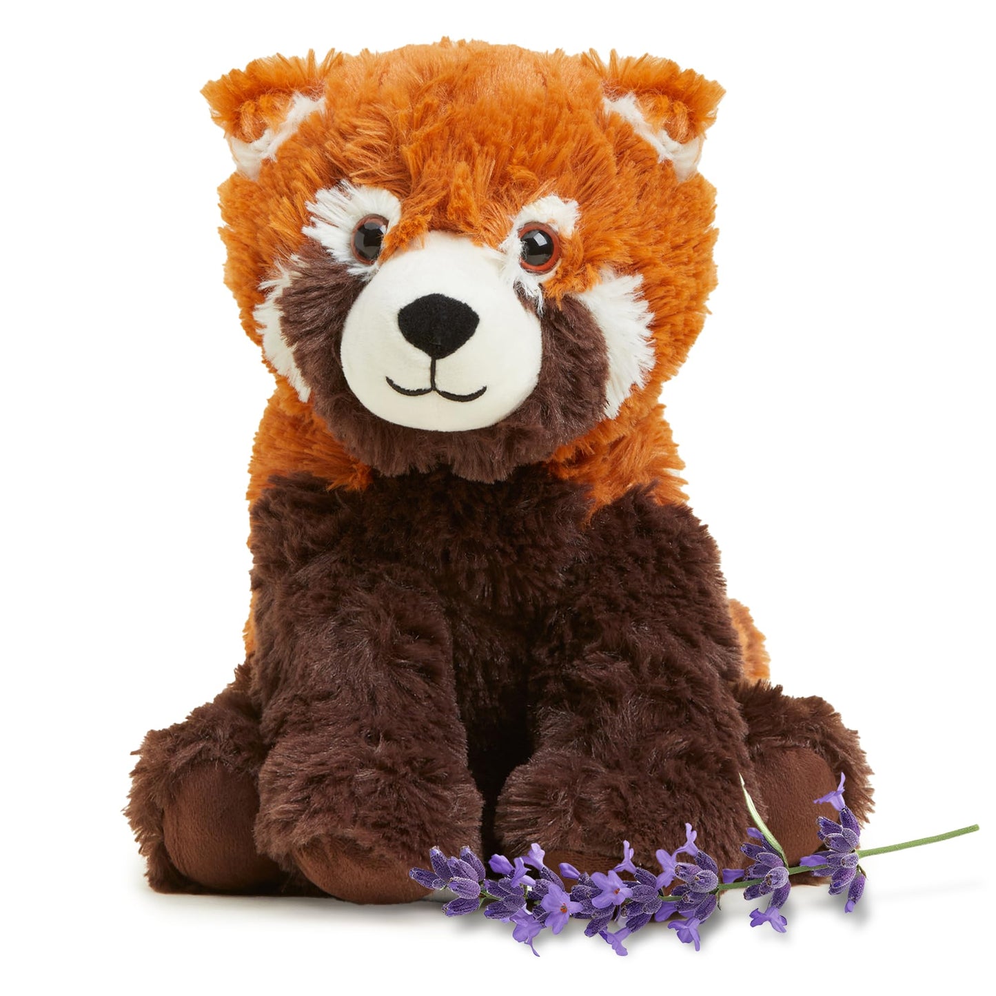 Warmies Red Panda Microwavable & Weighted Plush – Heated Comfort & Lavender Scent