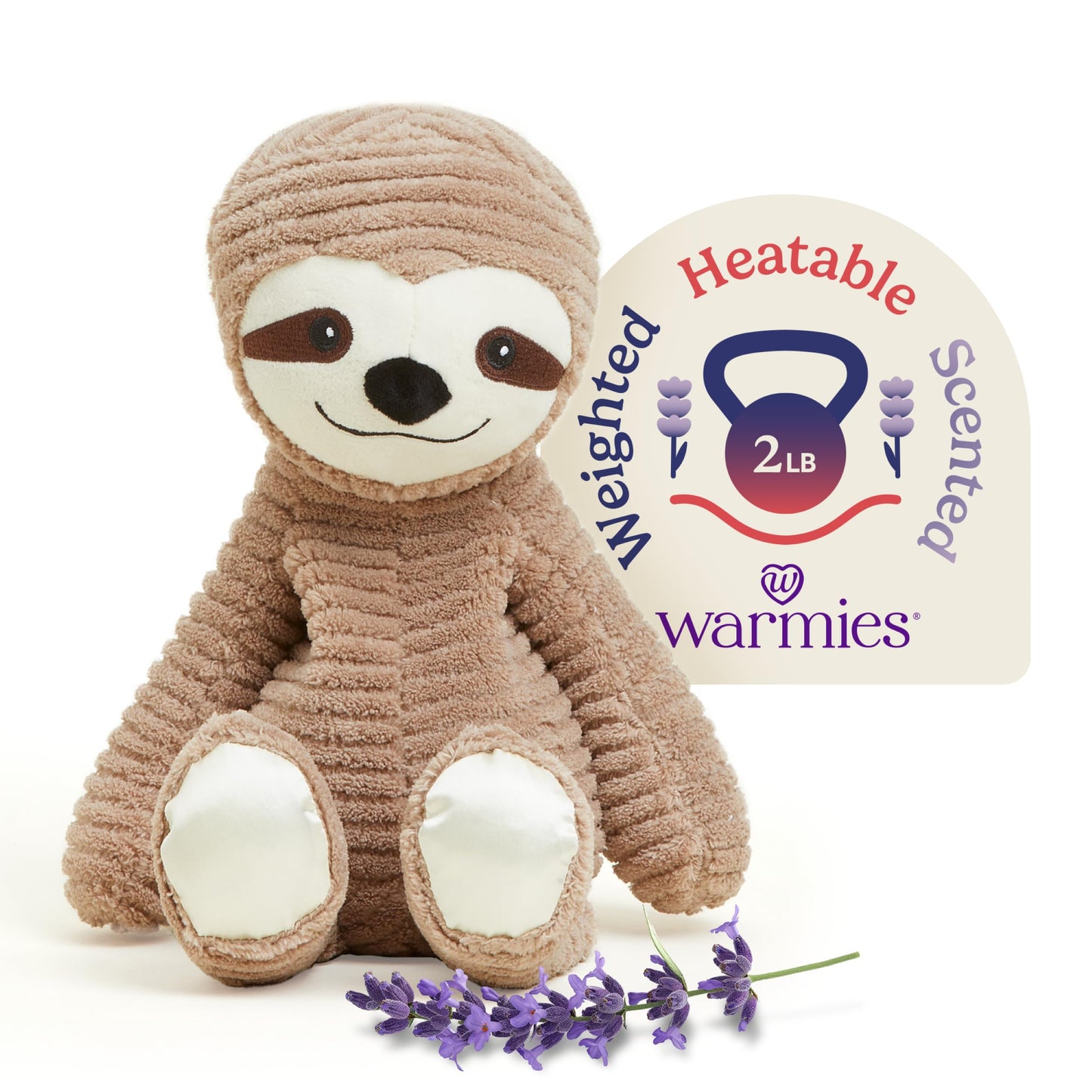 Warmies Sloth – Microwavable, Weighted Plush for Warmth & Comfort