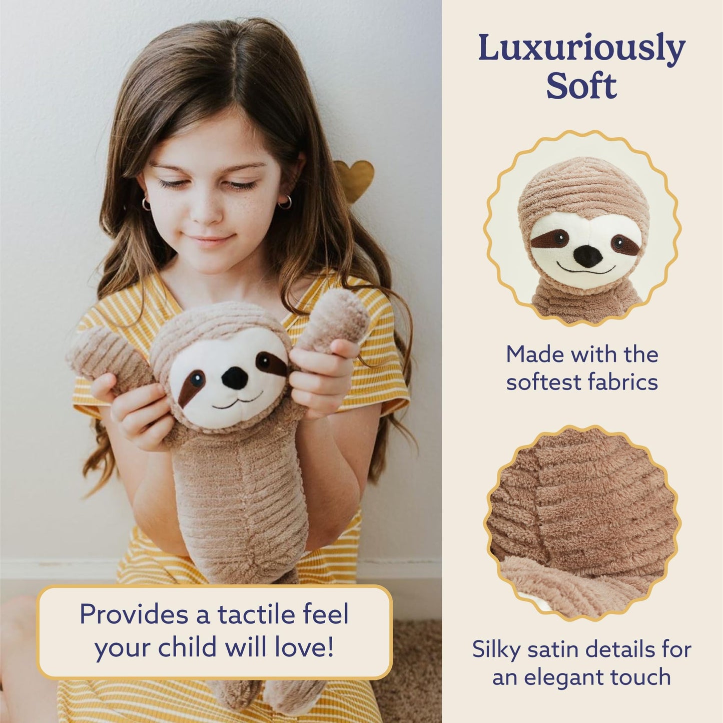 Warmies Sloth – Microwavable, Weighted Plush for Warmth & Comfort