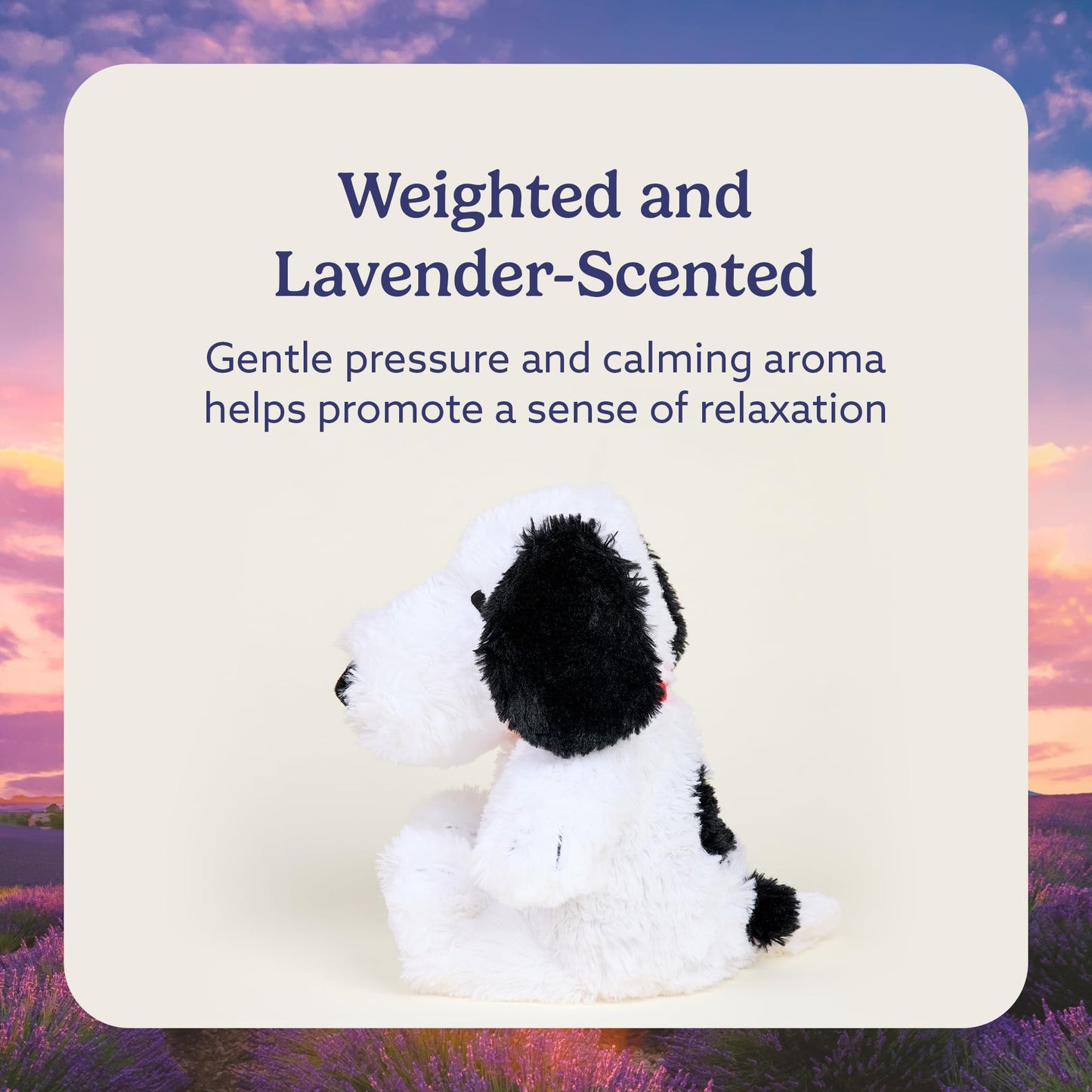 Warmies Snoopy Microwavable and Weighted Plush — Heated Comfort Toy for All Ages