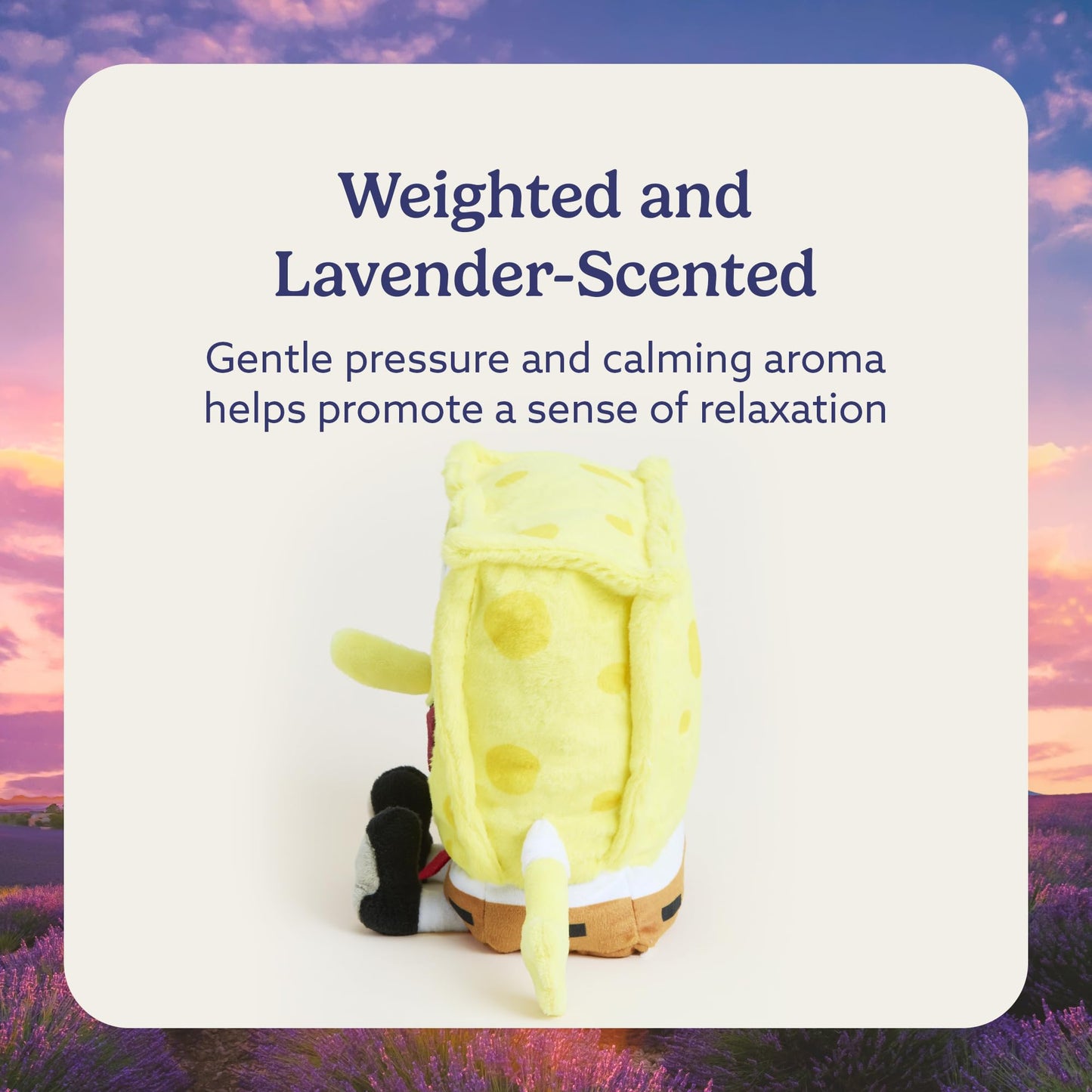 Warmies x SpongeBob SquarePants Microwavable Weighted Plush — Heated Comfort Toy