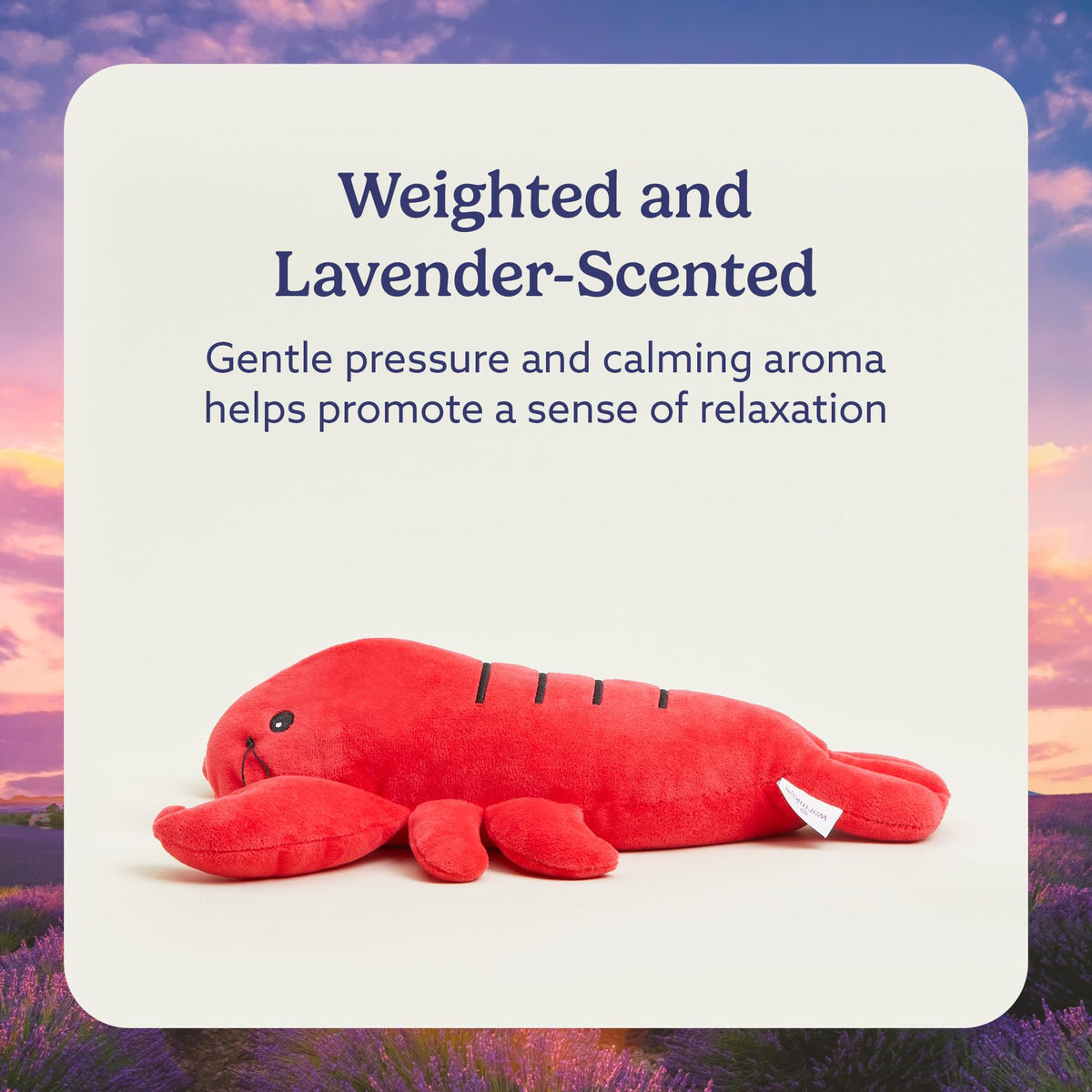 Warmies Lobster Heatable and Coolable Weighted Plush – 13-Inch Lavender-Scented Comfort
