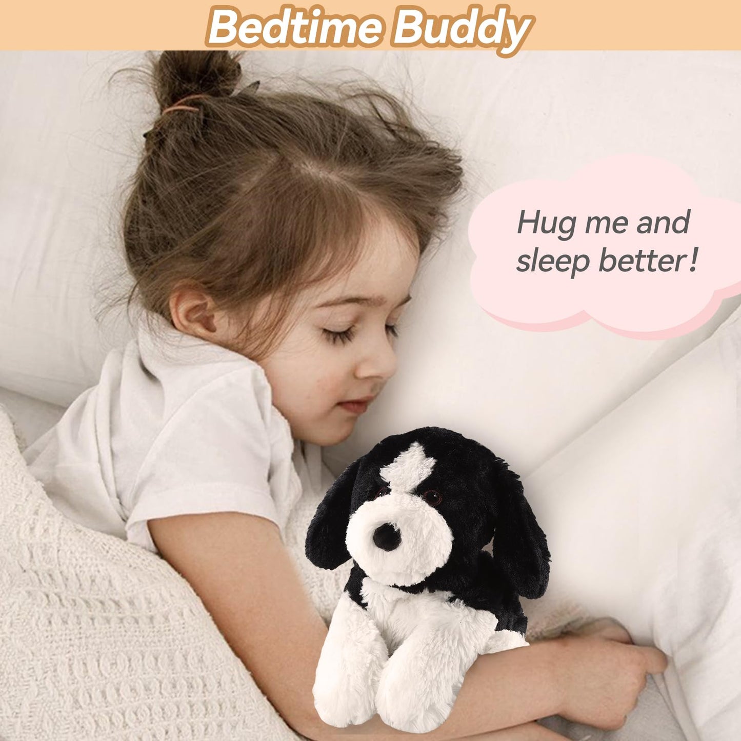 WarmPal Border Collie Plush – Heatable Heating Pad for Cramps, Anxiety & Lavender Calm
