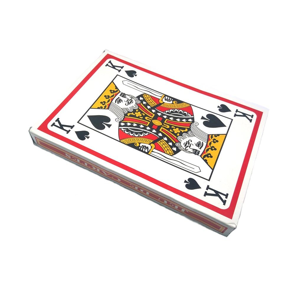 Warmtree 5x7 Jumbo Playing Cards – Giant Poker Deck for Bar & Home Games