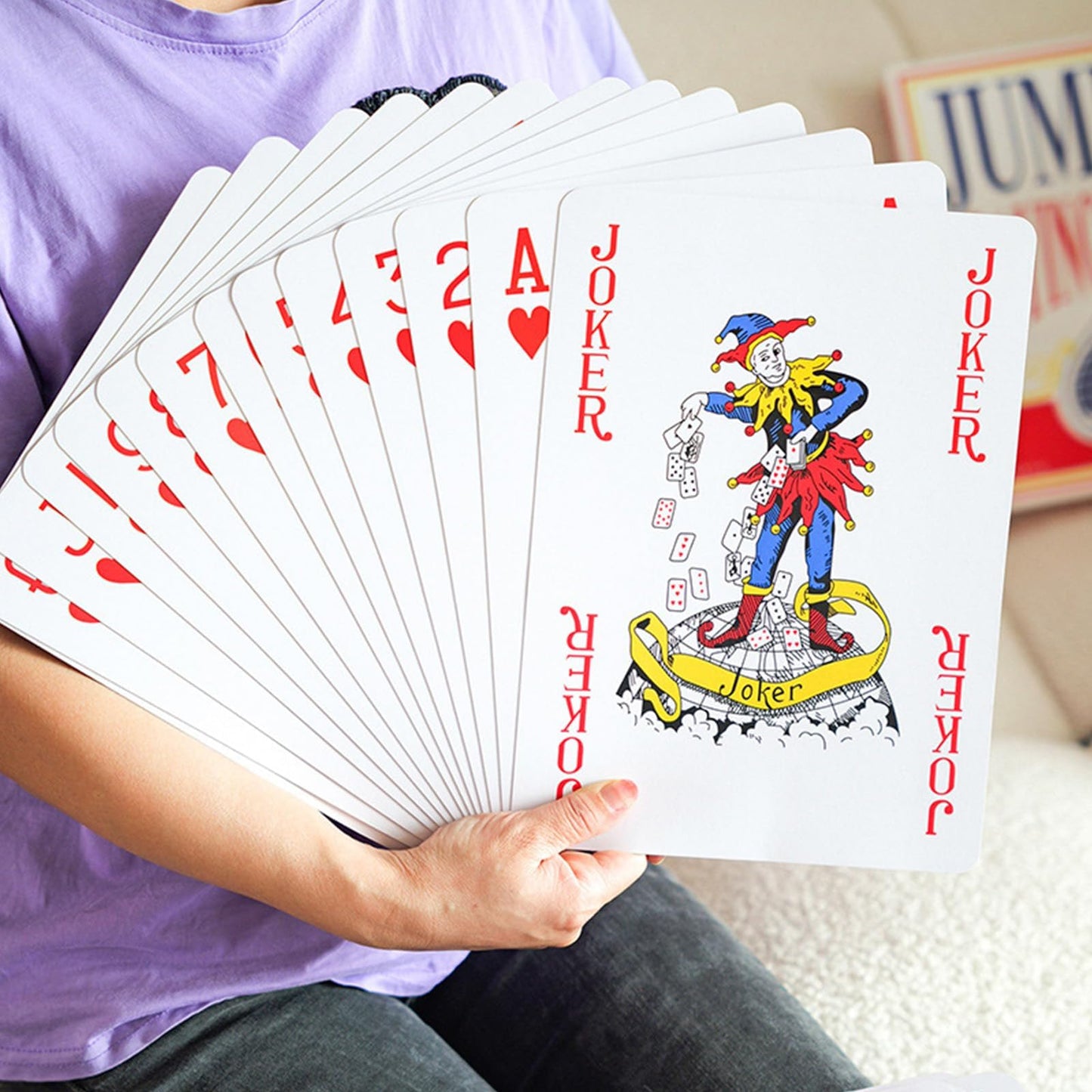 Warmtree 5x7 Jumbo Playing Cards – Giant Poker Deck for Bar & Home Games
