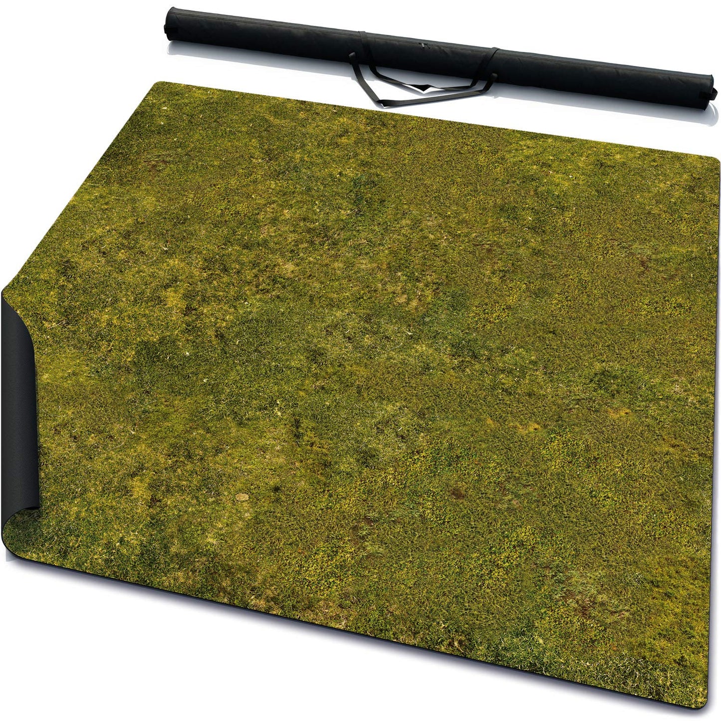 Warzone Studio 3x3 Double-Sided Rubber Battle Mat: Meadows and Saraha with Carrying Bag
