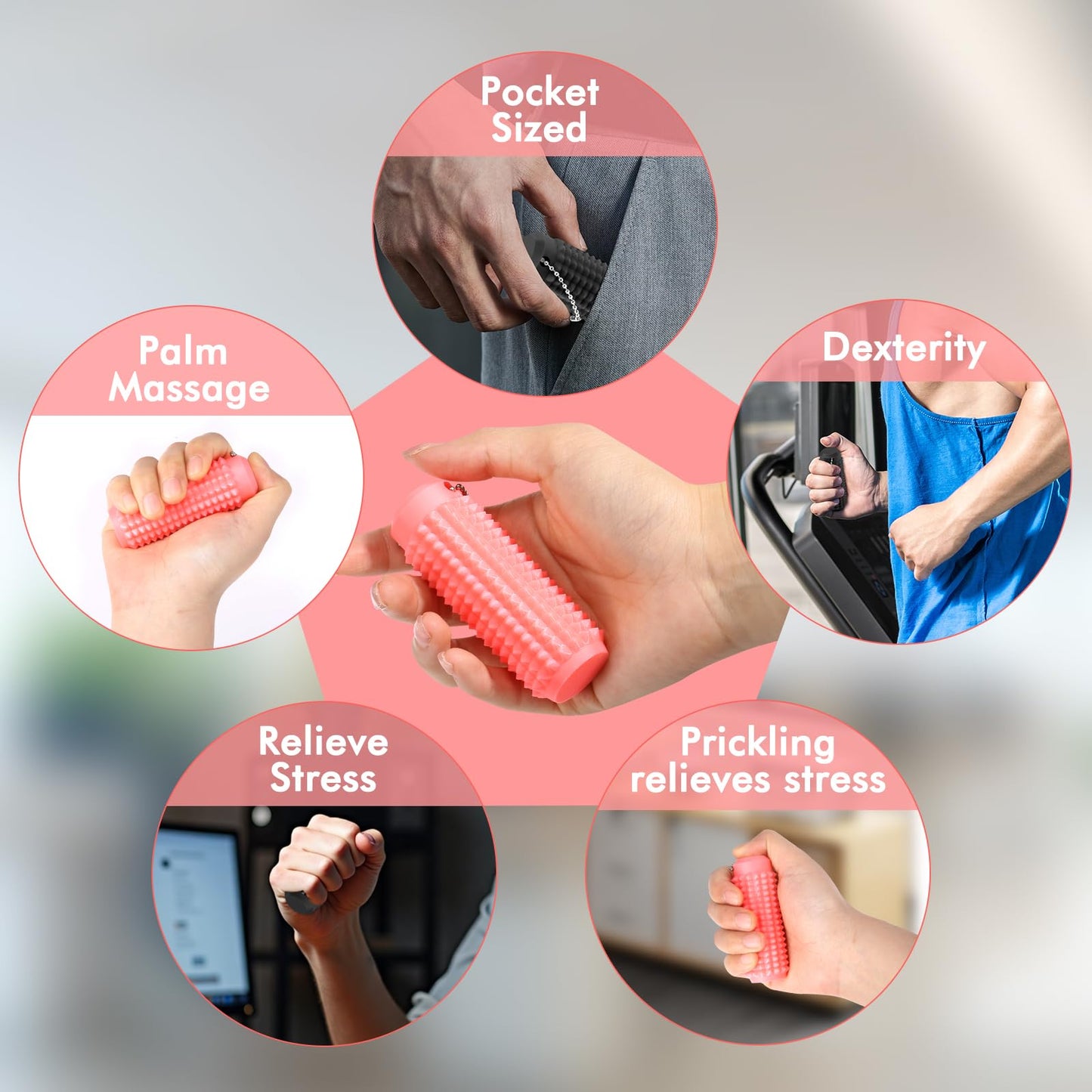 WASENLO Little Ouchies Pain Stim Fidget 2 Pack – Portable Stress Relief for Adults
