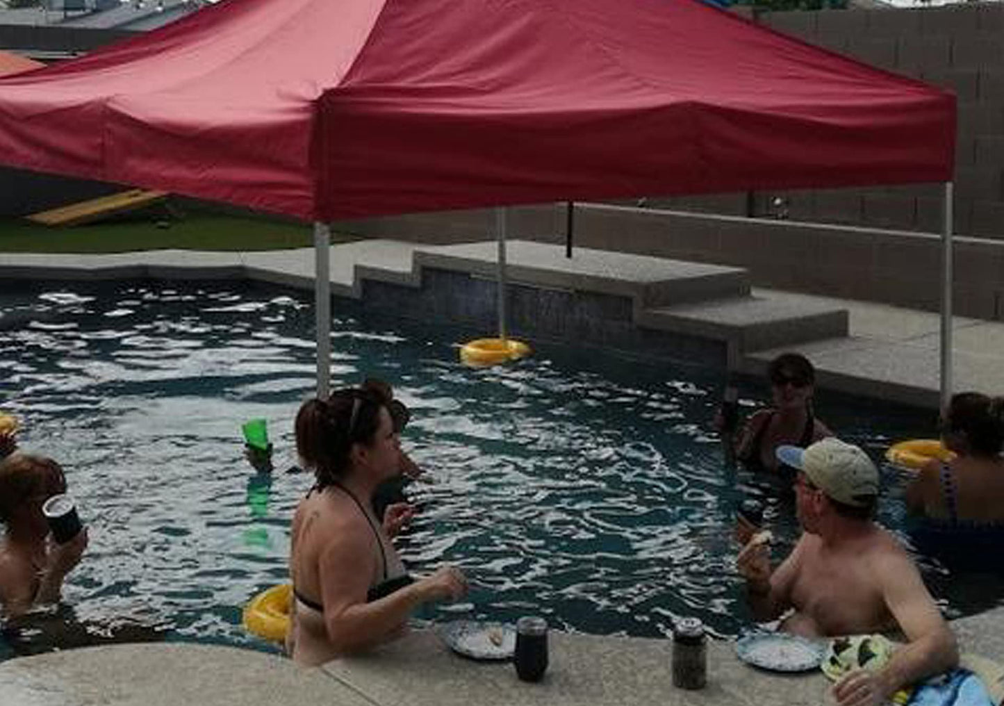 Water Shade Canopy Float Kit — Durable Shade on Water for Pools