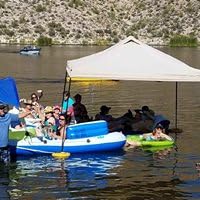 Water Shade Canopy Float Kit — Durable Shade on Water for Pools