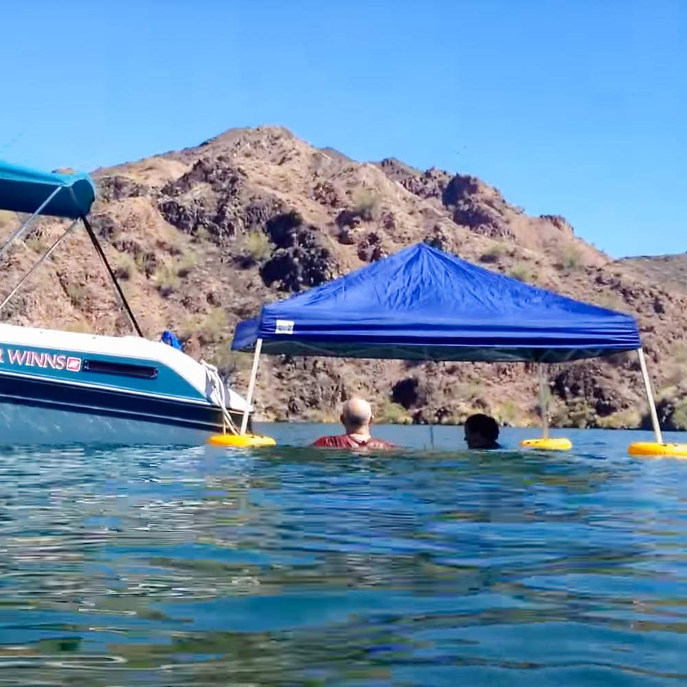 Water Shade Canopy Float Kit — Durable Shade on Water for Pools