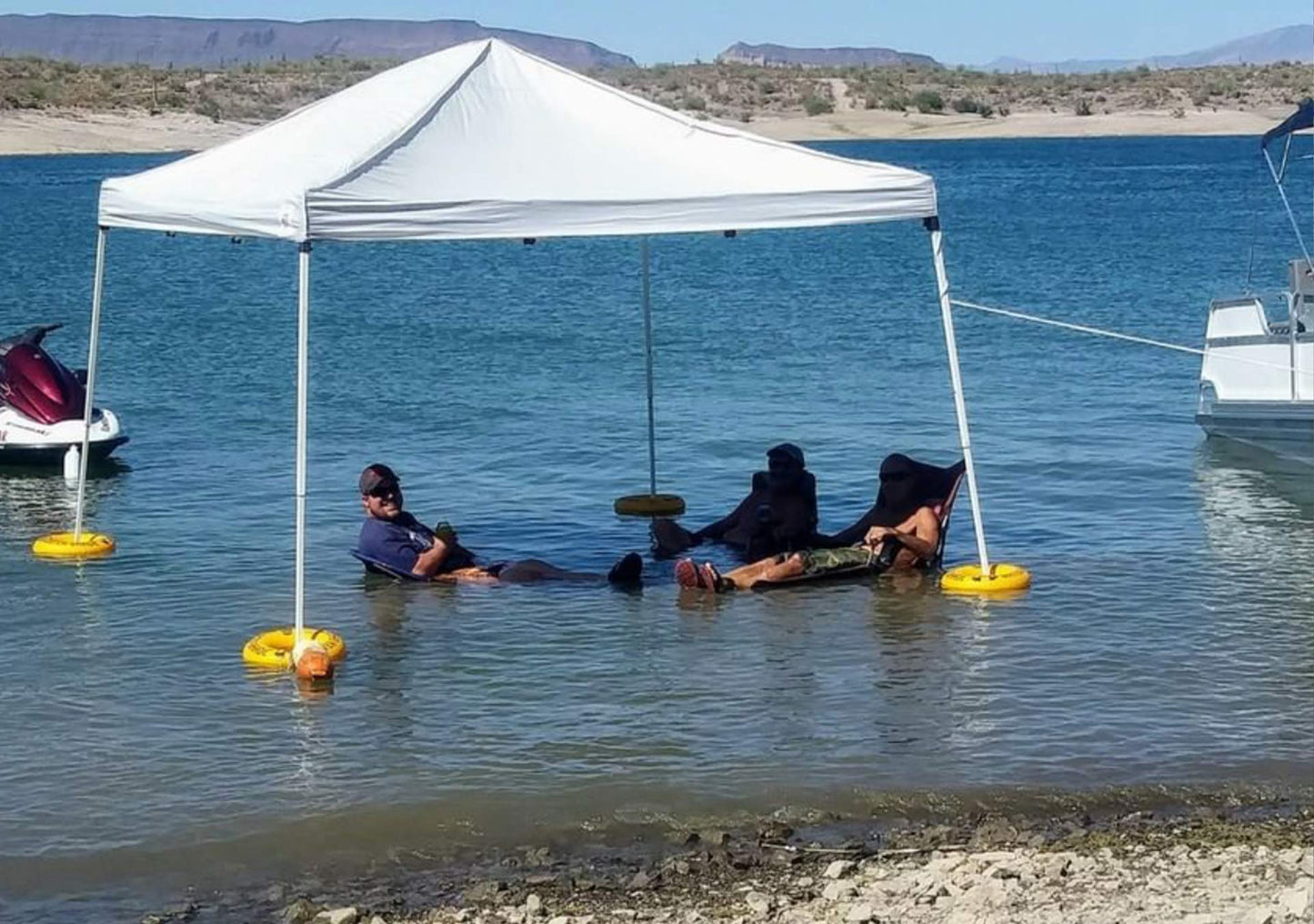 Water Shade Canopy Float Kit — Durable Shade on Water for Pools