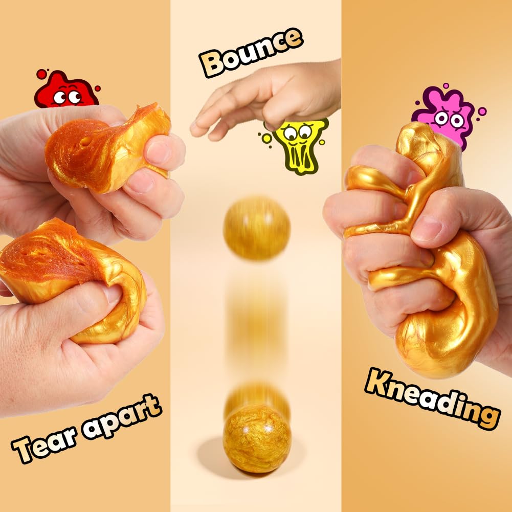 WaterELF Play Putty Gold Tin – 3.11 in Fidget Putty for Kids & Adults