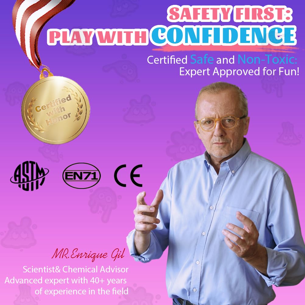 WATERELF Play Putty Slime – Purple-Pink Fidget Putty, 3.11in, 3.2oz