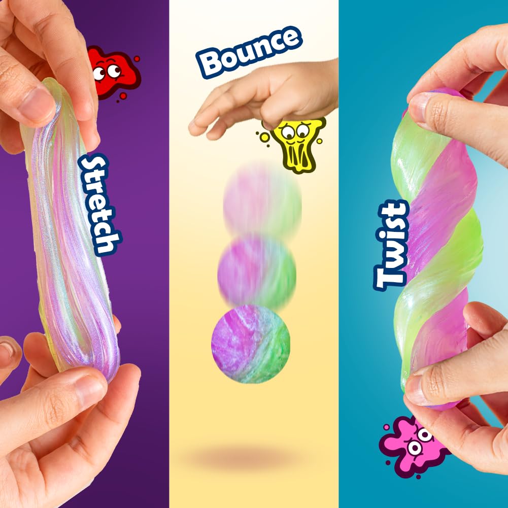 WATERELF Play Putty Slime – Non-Sticky Fidget Sensory Putty 3.2 oz (Green/Purple)