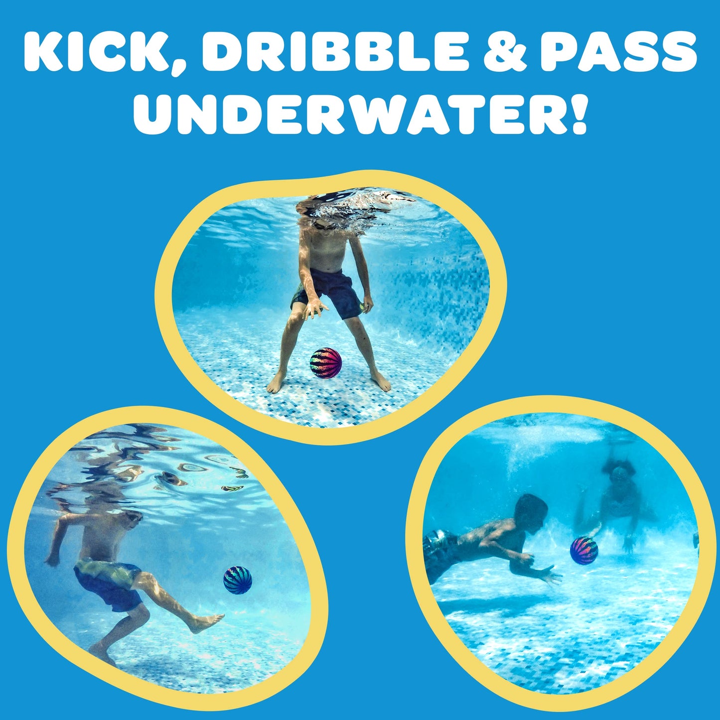 Watermelon Ball JR – Durable Fillable Pool Toy for Underwater Games (Ages 6+)