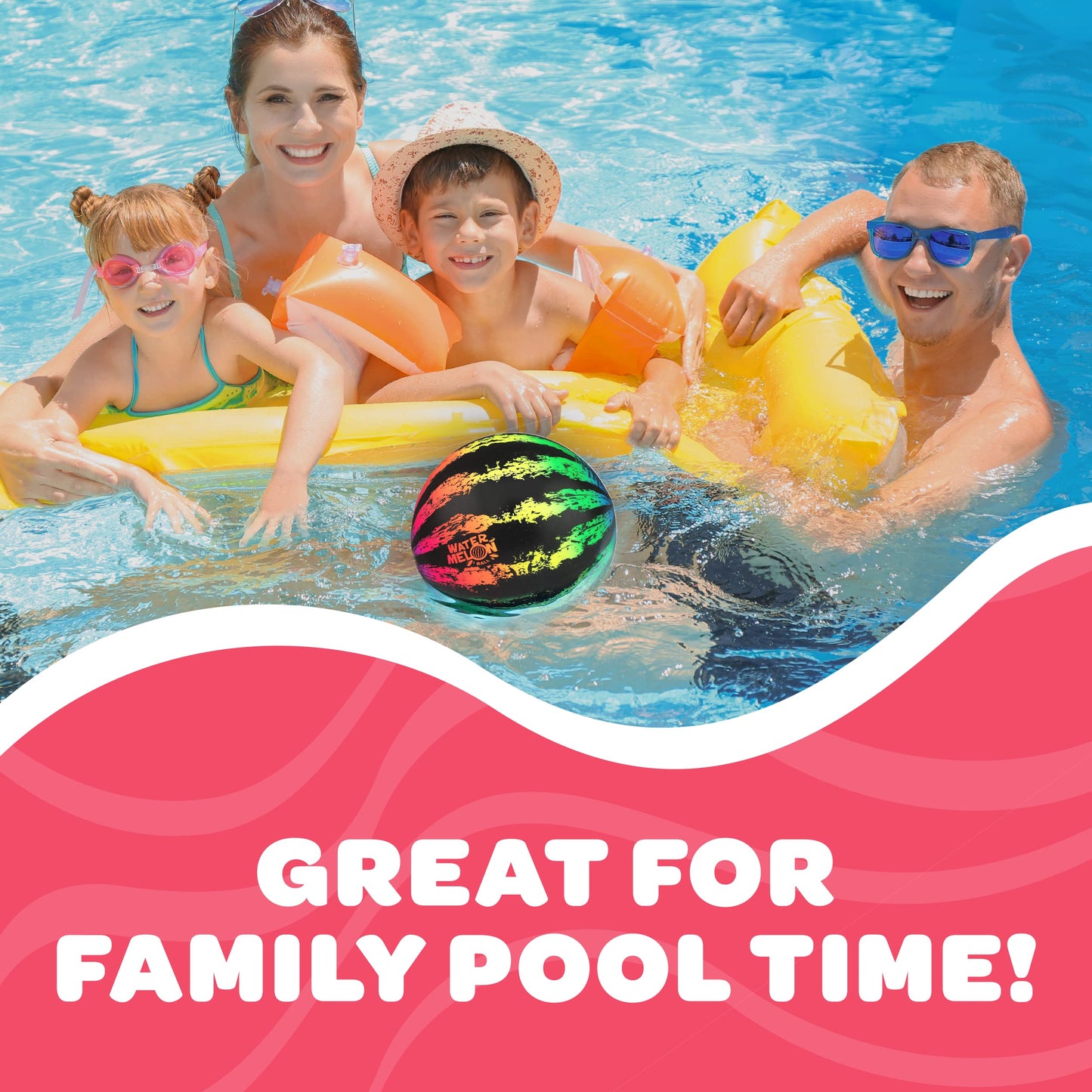 Watermelon Ball JR – Durable Fillable Pool Toy for Underwater Games (Ages 6+)