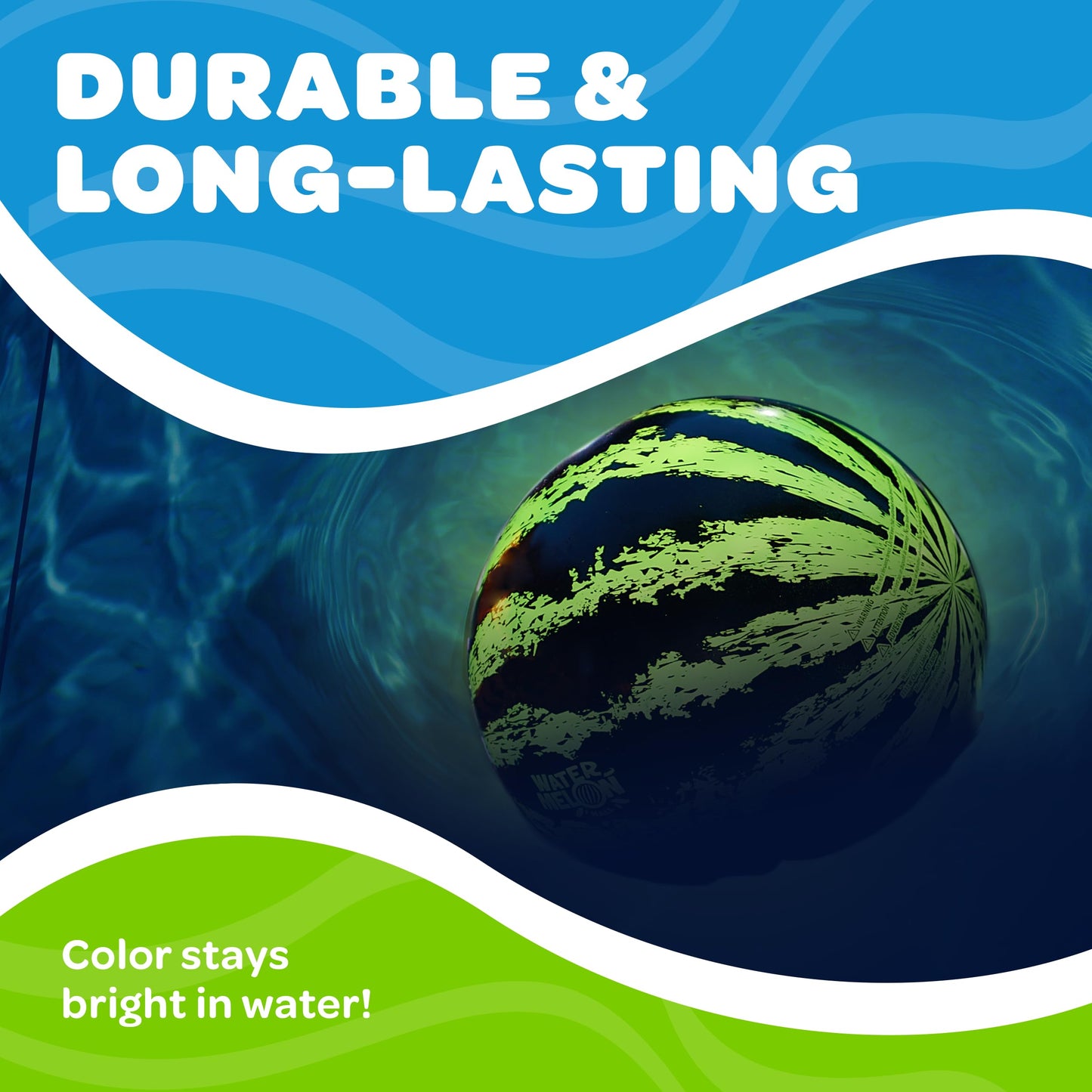 Watermelon Ball Lit – Glow in the Dark 9-Inch Pool Toy for All Ages