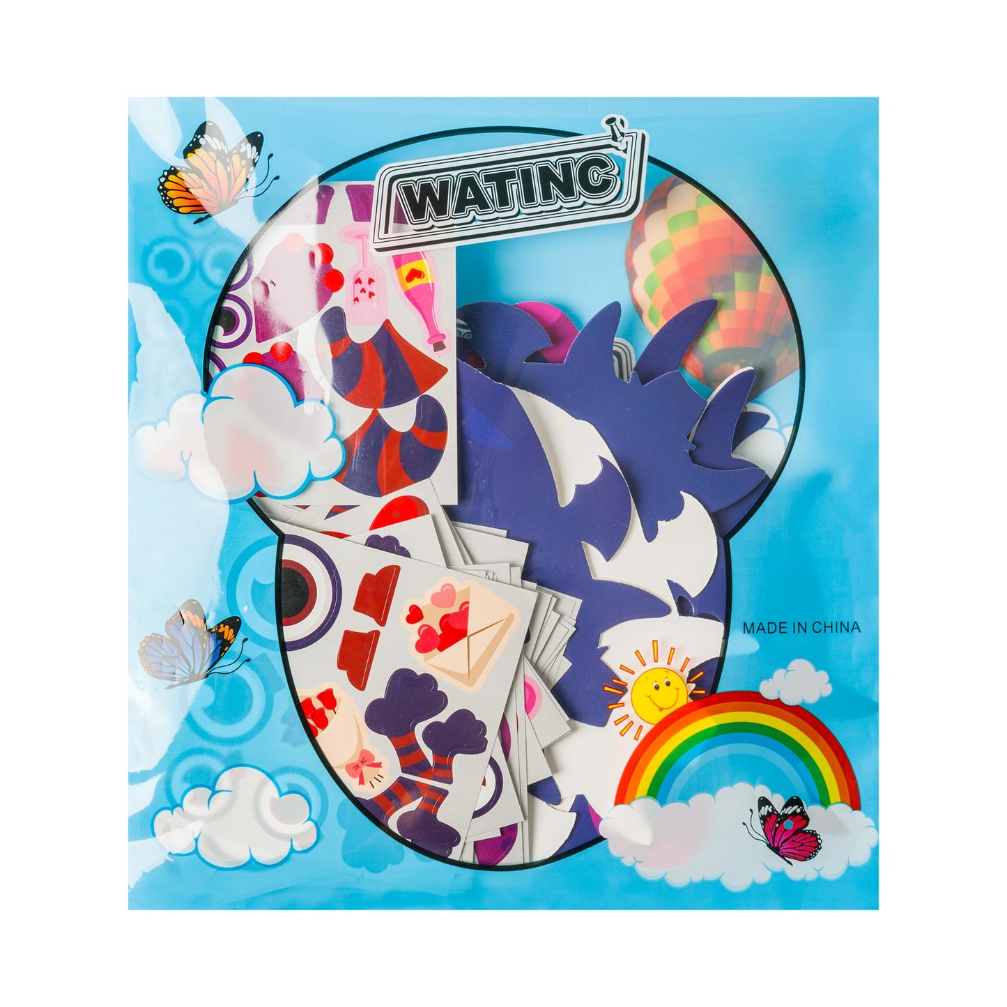 WATINC Valentine's Day Monster Frame Craft Kit – 112 Pcs DIY Kids Frames with Stickers for Classrooms & Parties