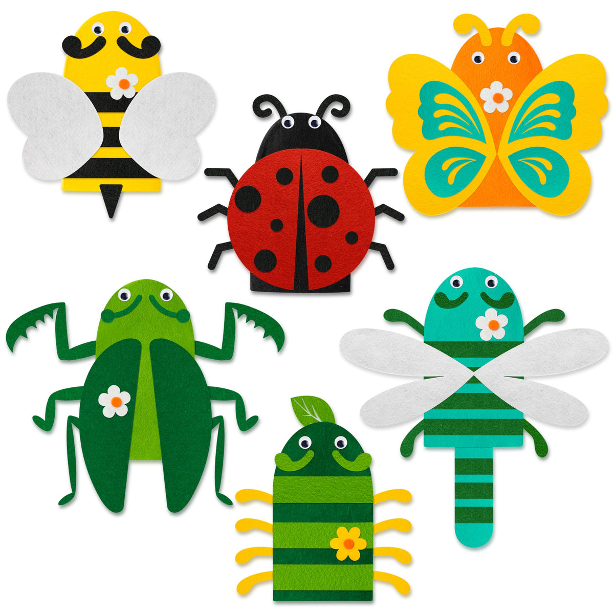 WATINC 6Pcs Hand Puppet Kit – Creative Insect Puppets for Kids