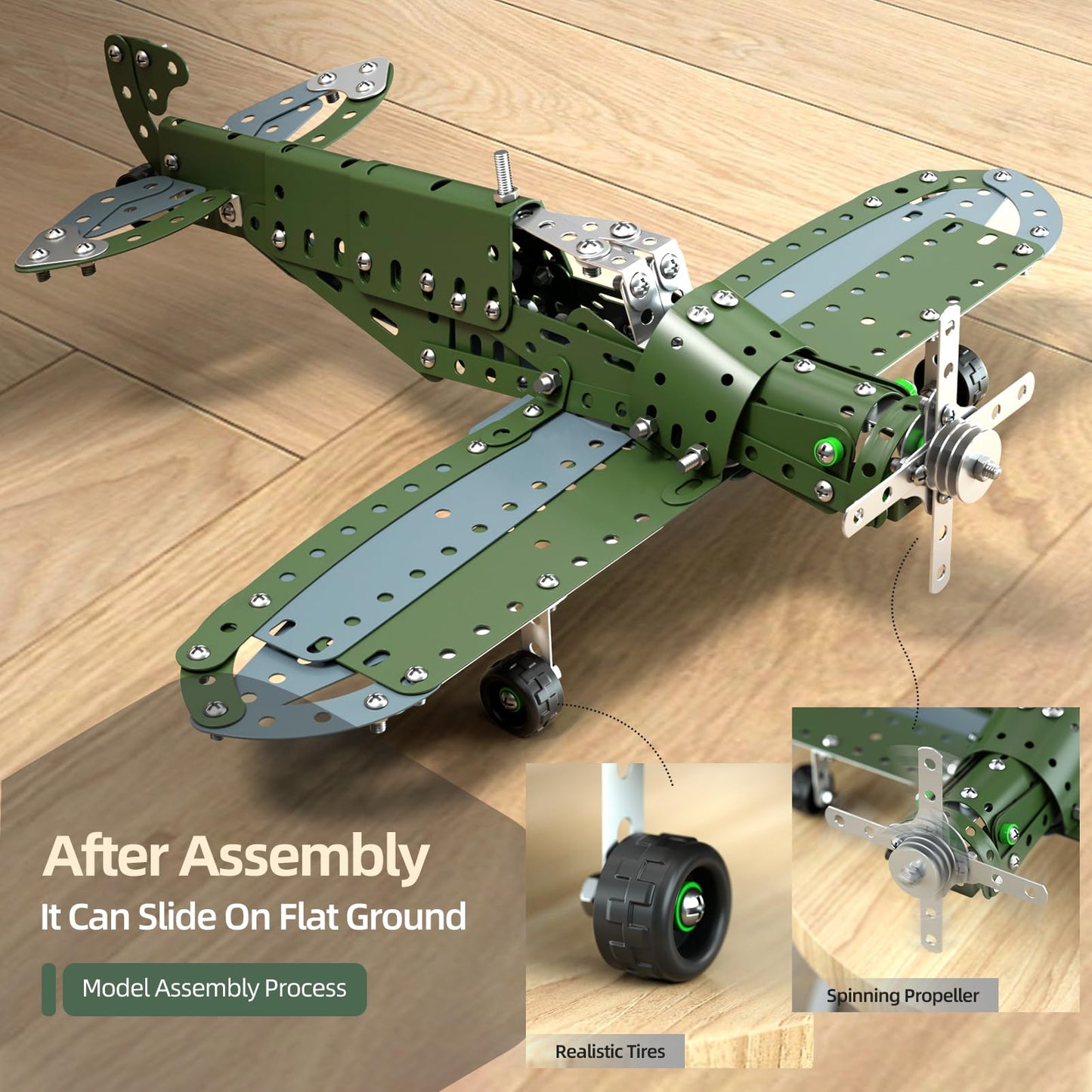 WATUDOU Model Airplane STEM Building Kit – DIY Aviation Toy for Ages 8-16