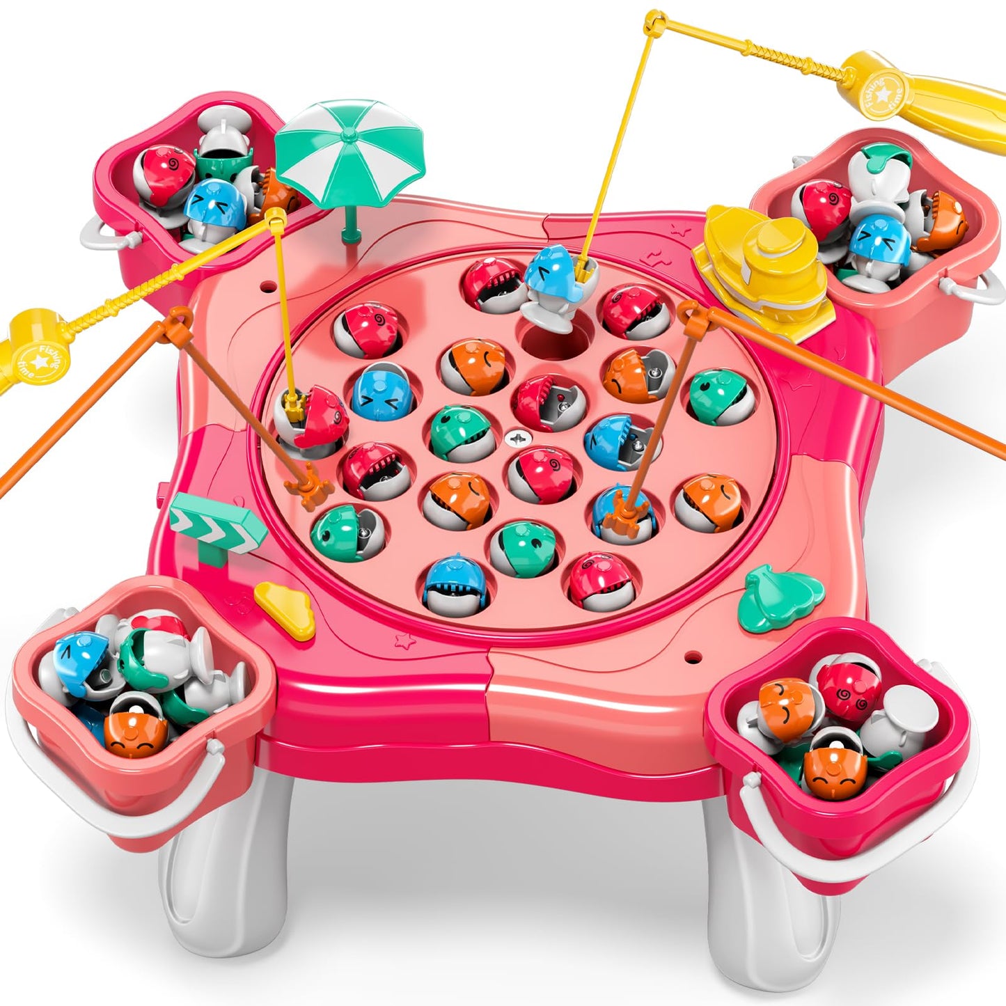WATUDOU Magnetic Fishing Game for Kids – 70-Piece Toddler and Kids Toy Set (3-8 Years)