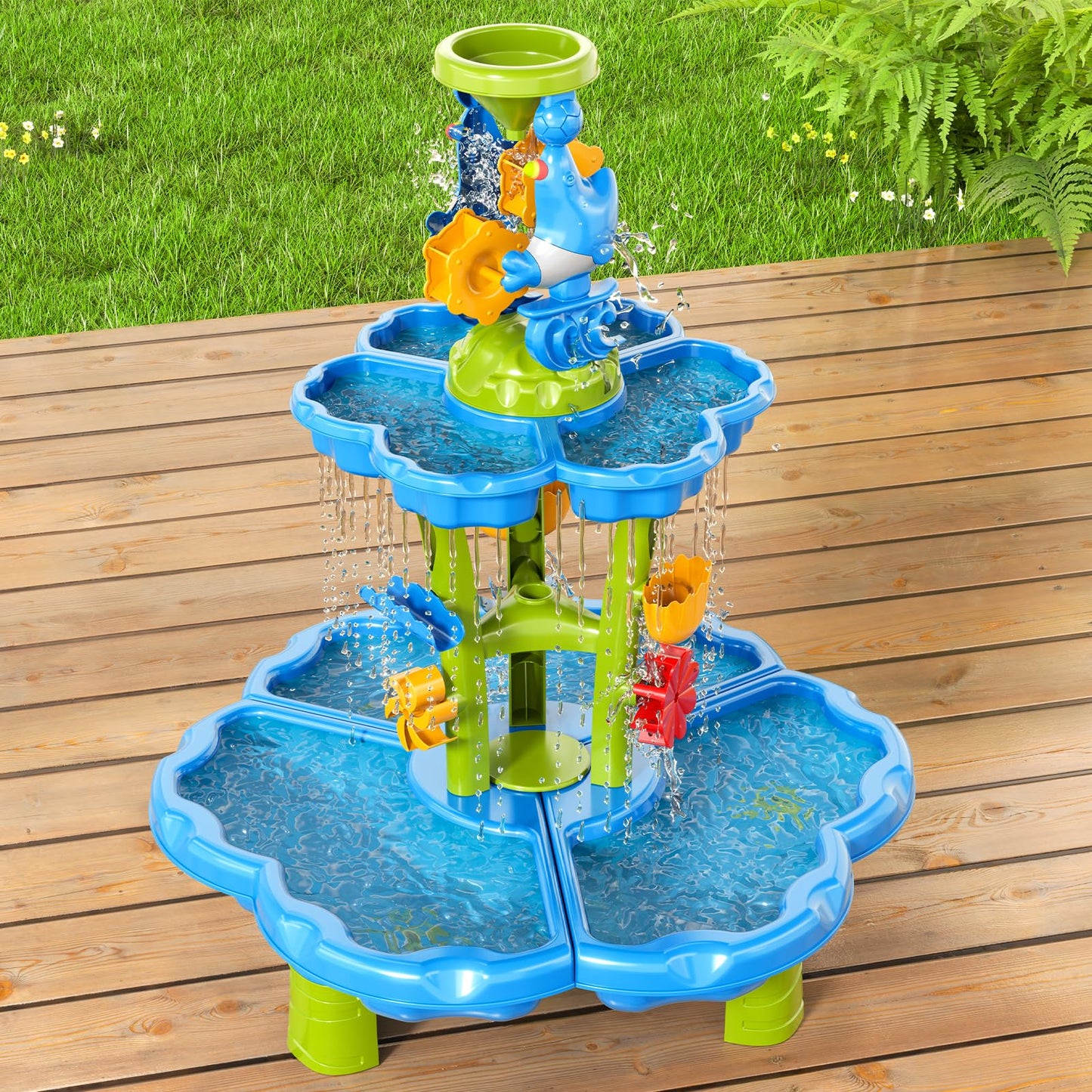 Watudou 3-in-1 Water Table for Toddlers – Outdoor Sand & Water Play (Ages 3–8)