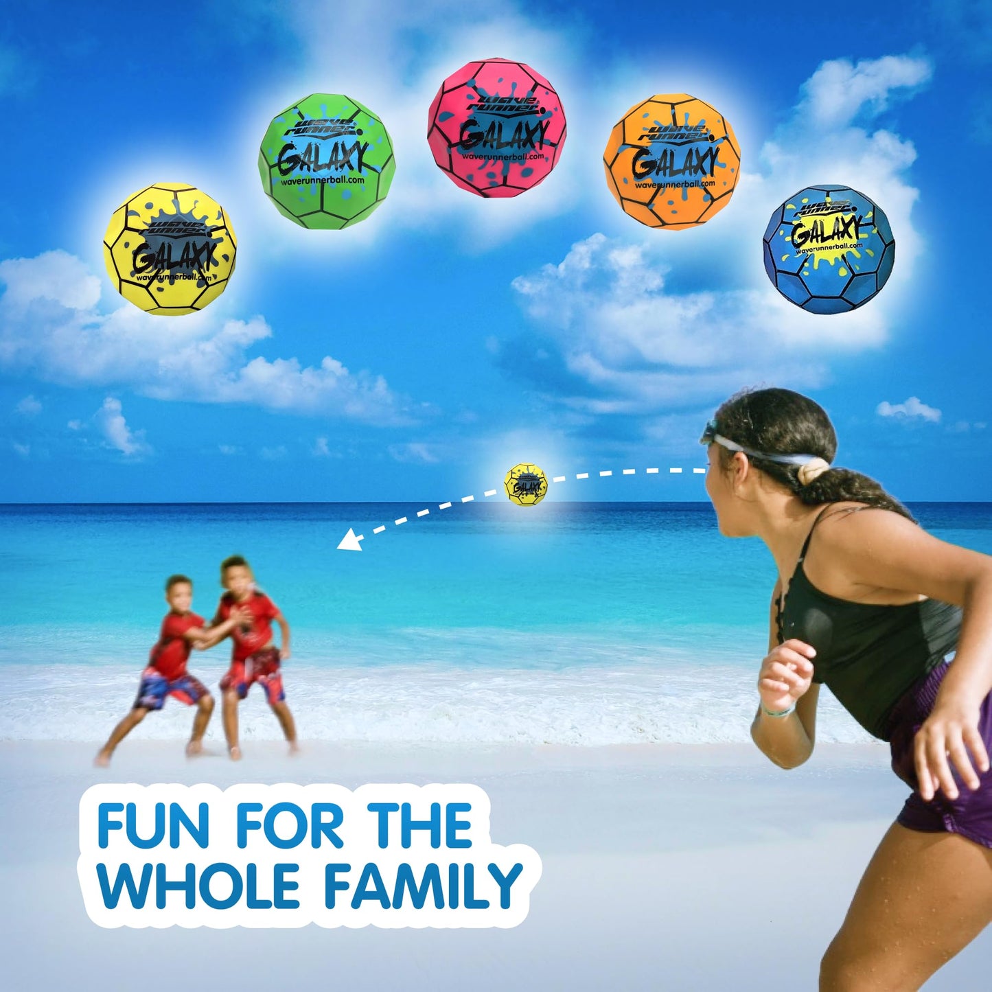 Wave Runner Galaxy Bounce Ball – Revolutionary Water Ball for Pool & Beach Fun