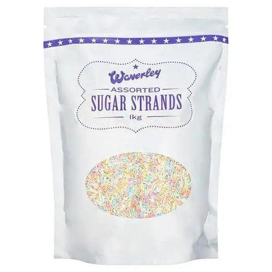 Waverley Assorted Sugar Strands 1kg
