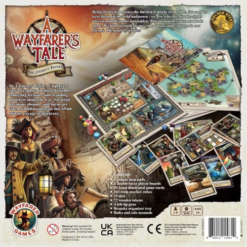 Wayfarer Games - A Wayfarer's Tale: Strategic Map-Based Board Game for 1–4