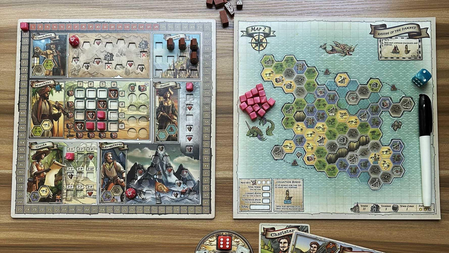 Wayfarer Games - A Wayfarer's Tale: Strategic Map-Based Board Game for 1–4