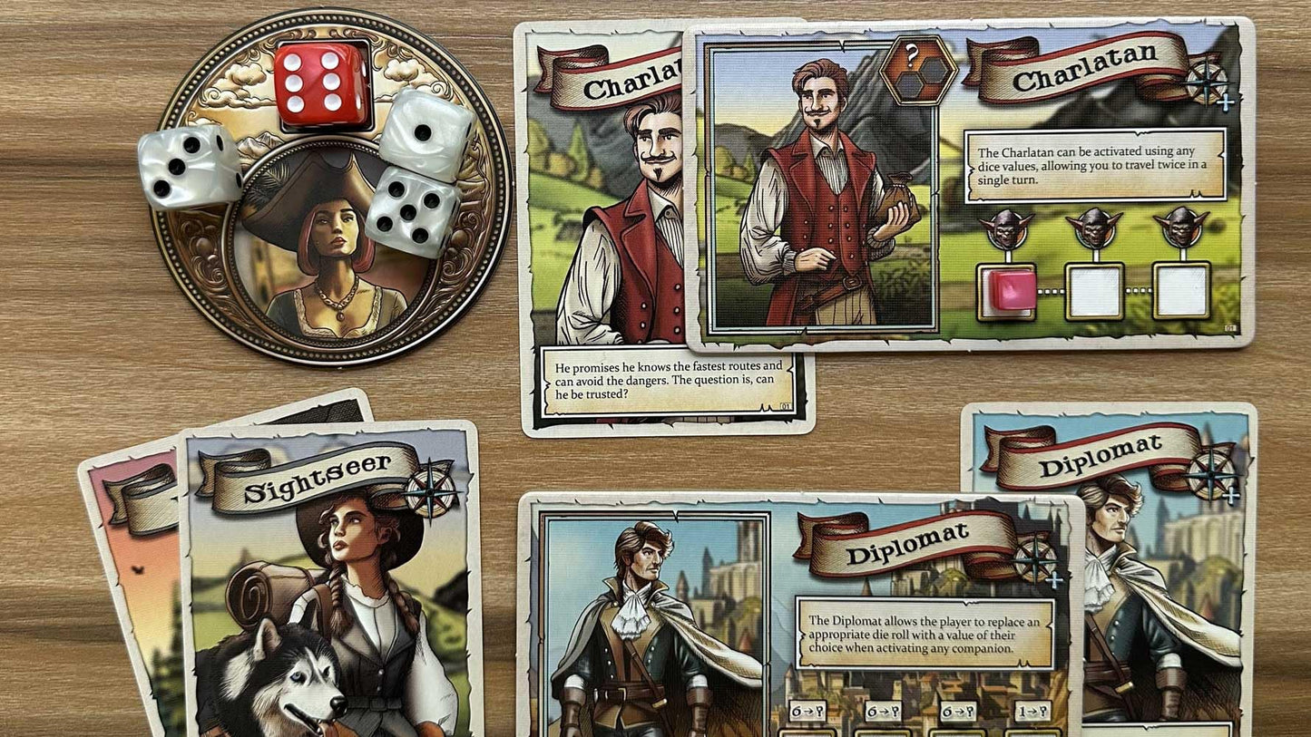 Wayfarer Games - A Wayfarer's Tale: Strategic Map-Based Board Game for 1–4