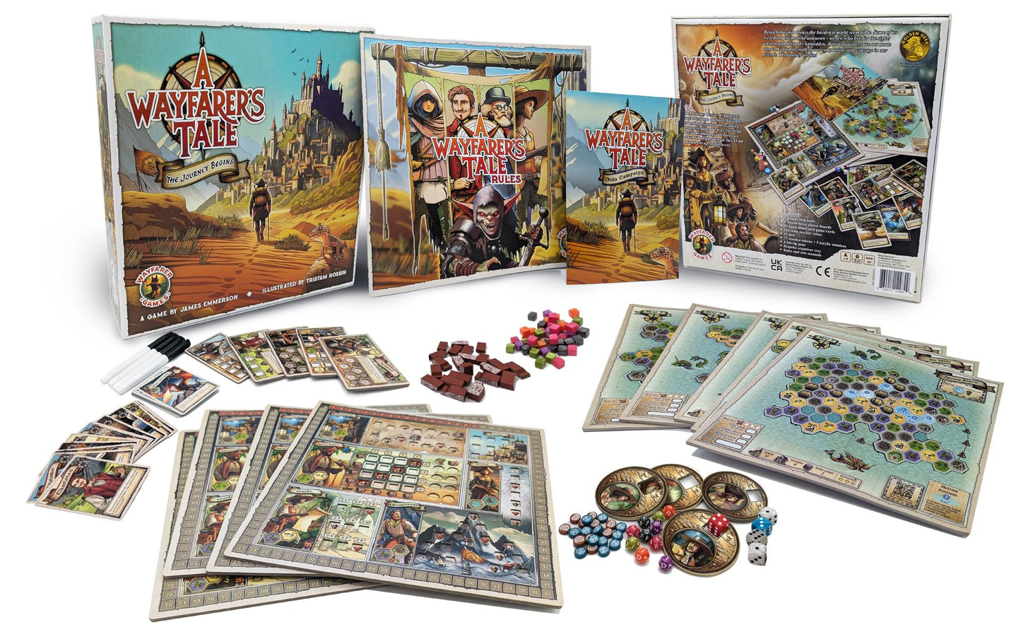 Wayfarer Games - A Wayfarer's Tale: Strategic Map-Based Board Game for 1–4