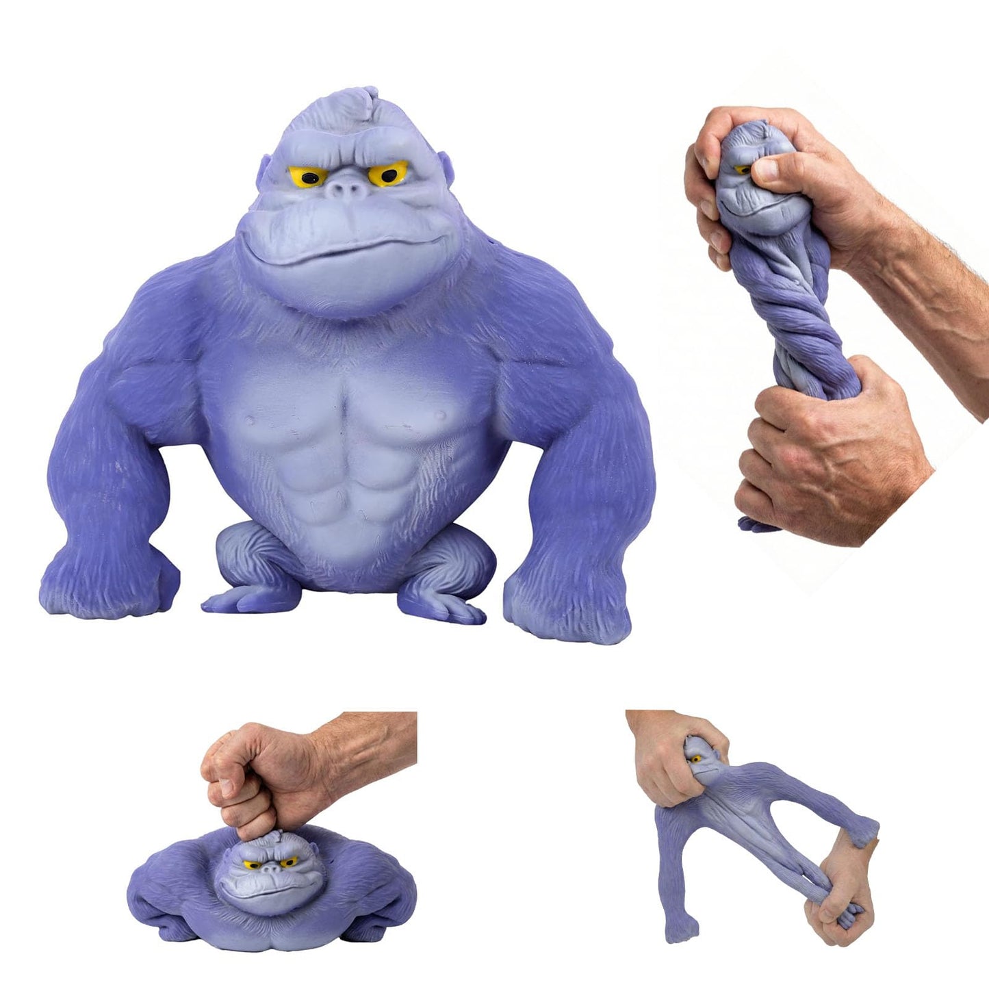 WAYFENGLI Stretchy Gorilla Toy – Blue Squishy Fidget for Stress Relief, Kids & Adults