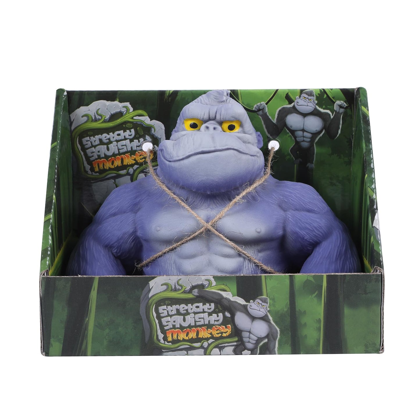WAYFENGLI Stretchy Gorilla Toy – Blue Squishy Fidget for Stress Relief, Kids & Adults
