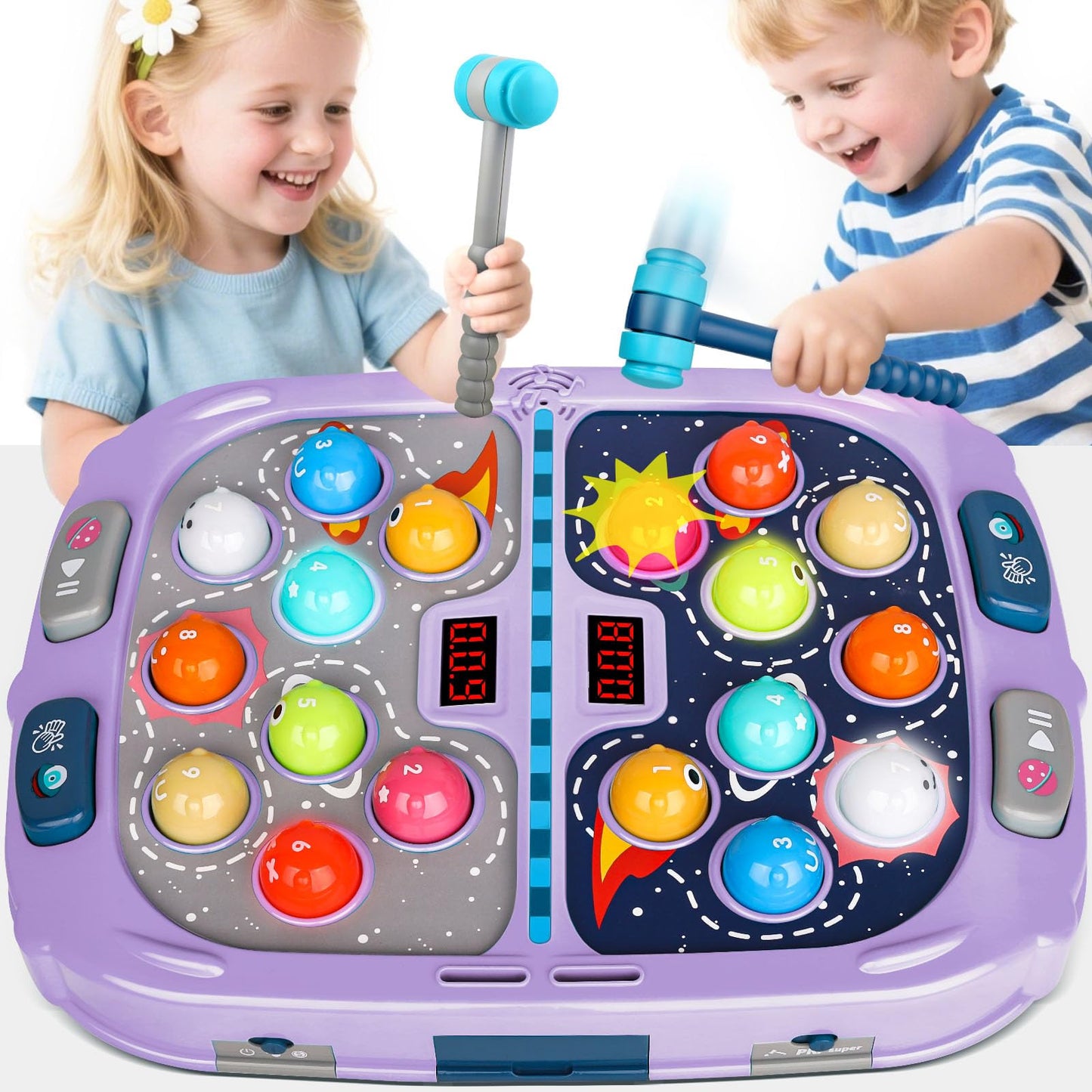 WAYKEE Whack a Game Mole — Safe, Engaging Interactive Toy for Kids 3–12