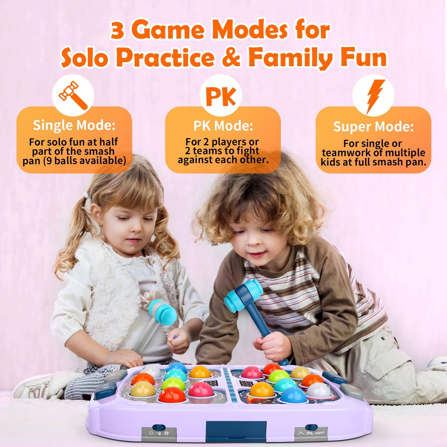 WAYKEE Whack a Game Mole — Safe, Engaging Interactive Toy for Kids 3–12