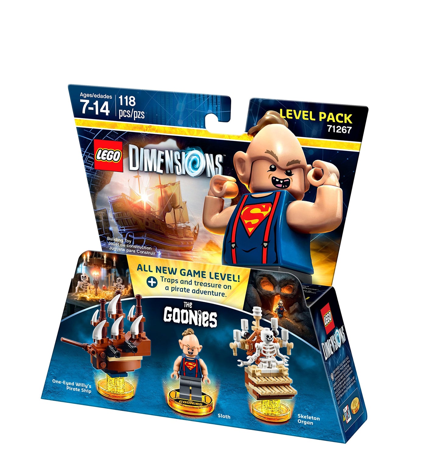 WB LEGO Dimensions Goonies Level Pack — Sloth, Chunk & Pirate Ship Adventure