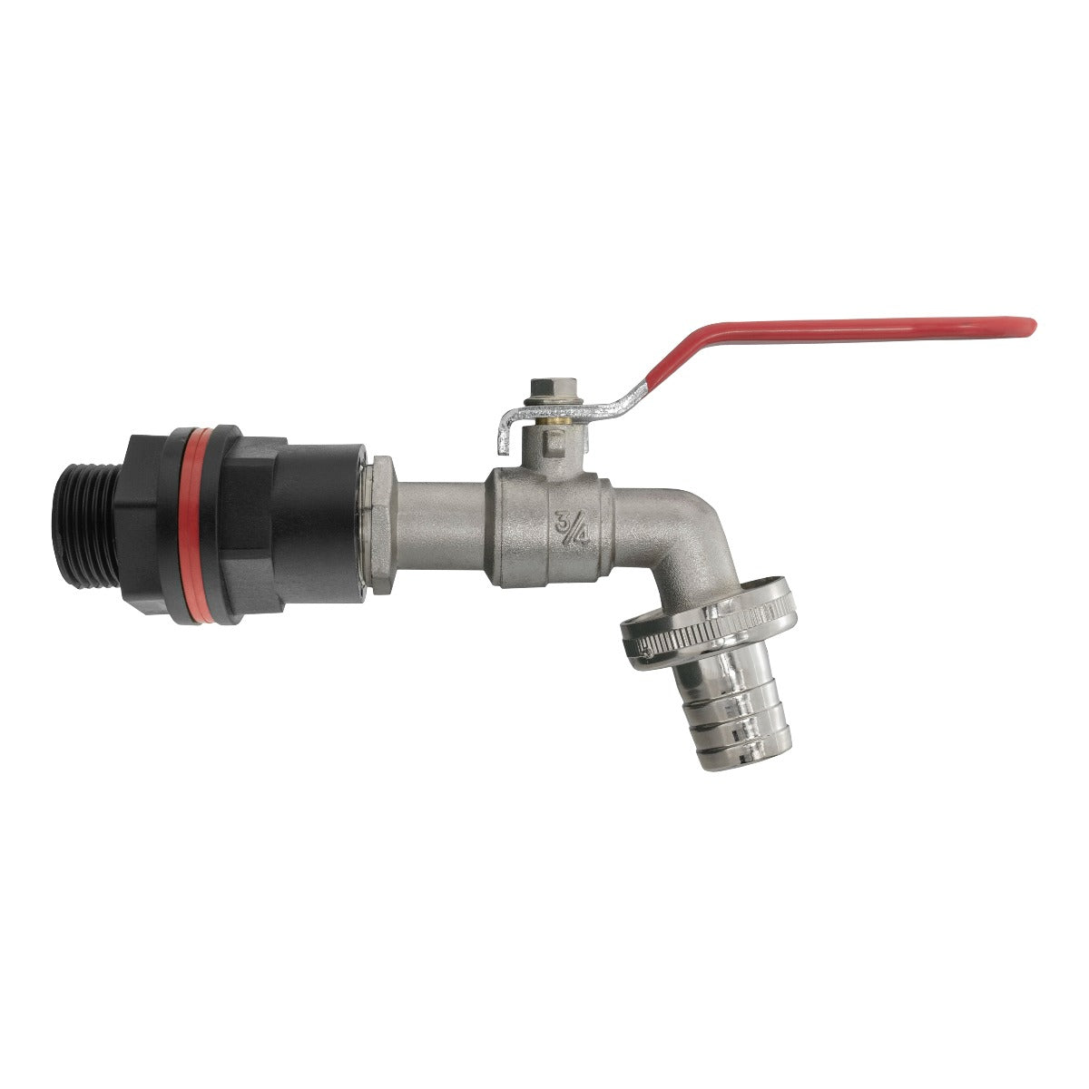Water Butts Kit 3/4" with Lever Tap 3/4" Barb