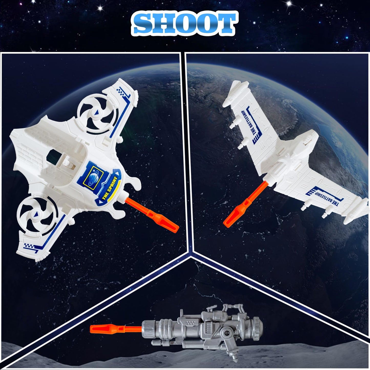 Wbzle Space Capsule Toy Set – Light & Sound Space Toys for Kids