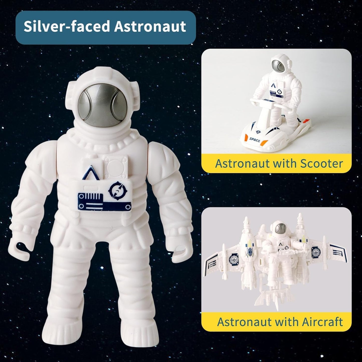 Wbzle Space Capsule Toy Set – Light & Sound Space Toys for Kids