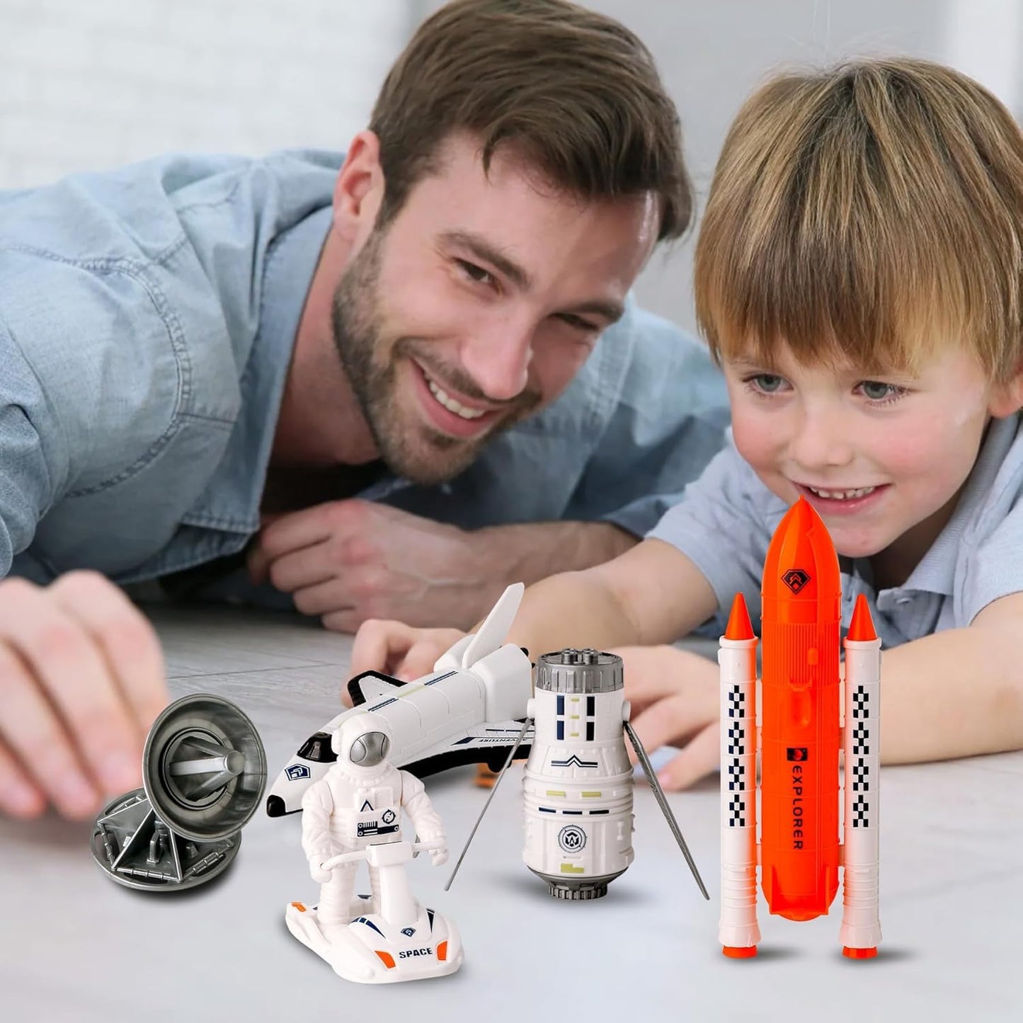 Wbzle Space Capsule Toy Set – Light & Sound Space Toys for Kids