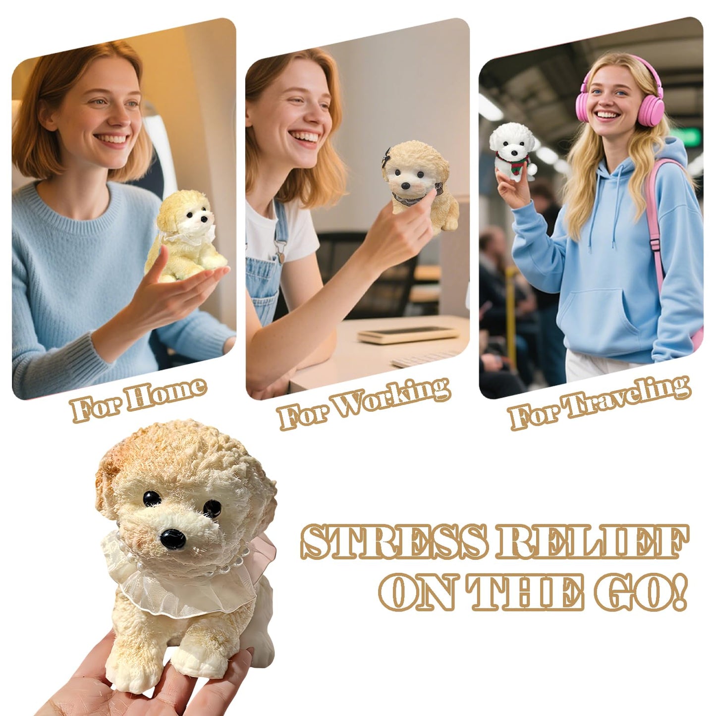WDFXLWT Big Taba Squishy Dog – Handmade Soft Teddy Toy for Relaxation and Fun