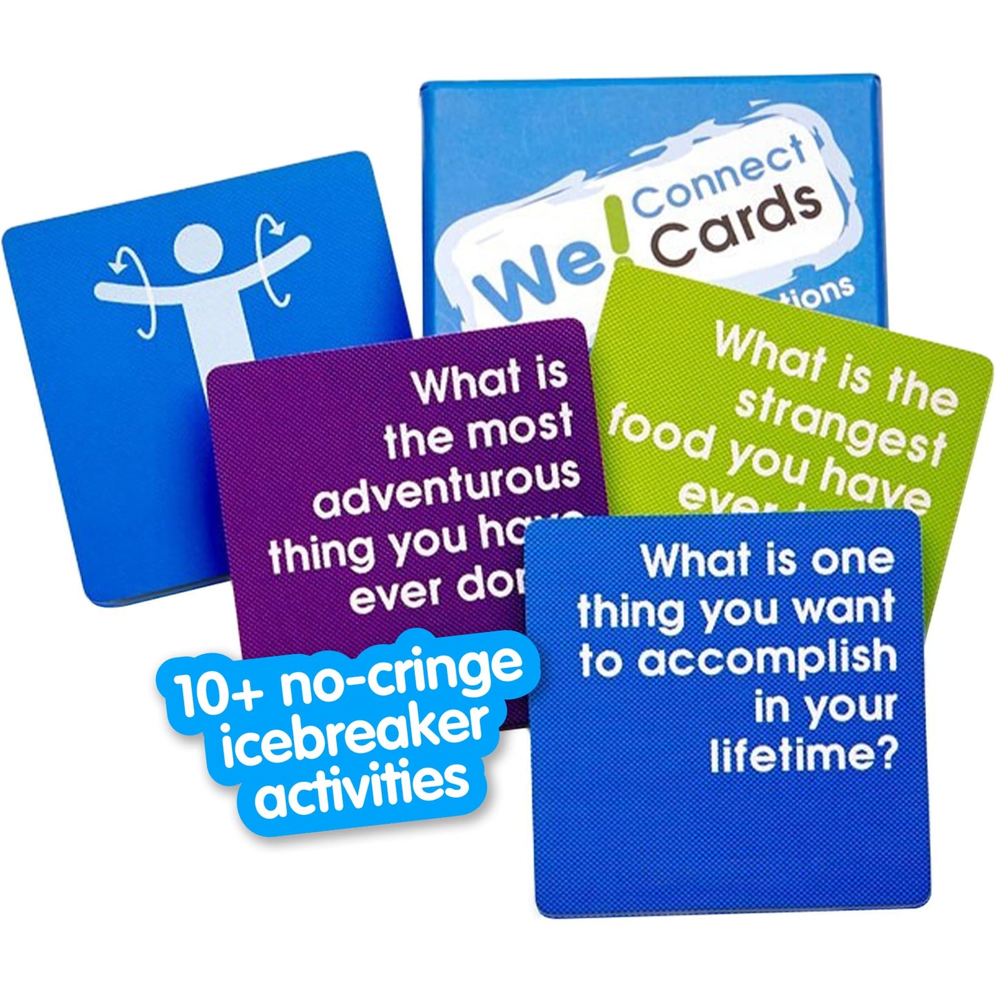 We! Connect Cards - Conversation Cards for Trust & Connection | Office Games, Ice Breakers & Team Building
