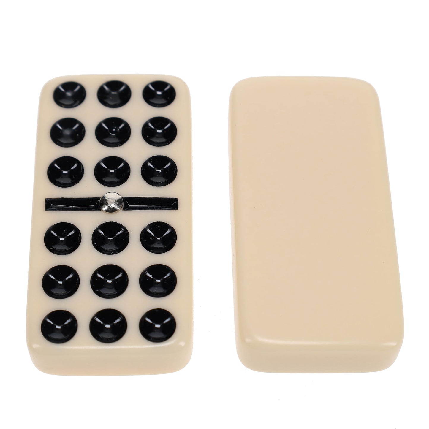 WE Games Double Nine Dominoes with Spinners – Premium Ivory Tiles, Classic Family Game