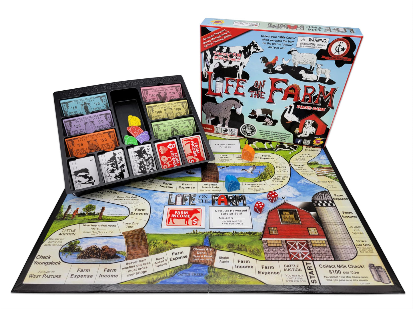 Life on The Farm Board Game by We R Fun | Family Farm Night