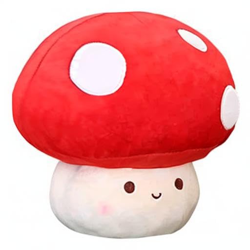 WeBingo Mushroom Plush Pillow - 12 Inch Cute Large Plush Toy for All Ages