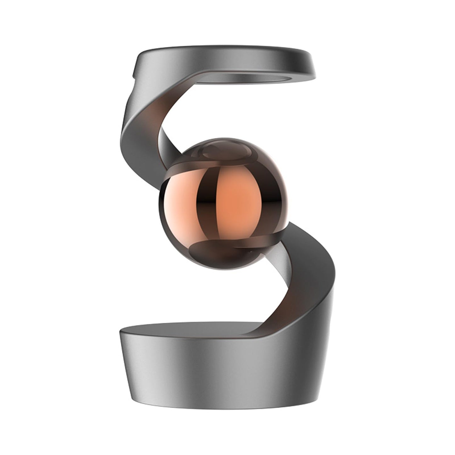 Wecsv Gravity-Defying Kinetic Desk Toy — Gray-Rose Gold Ball Fidget Spinner for Adults