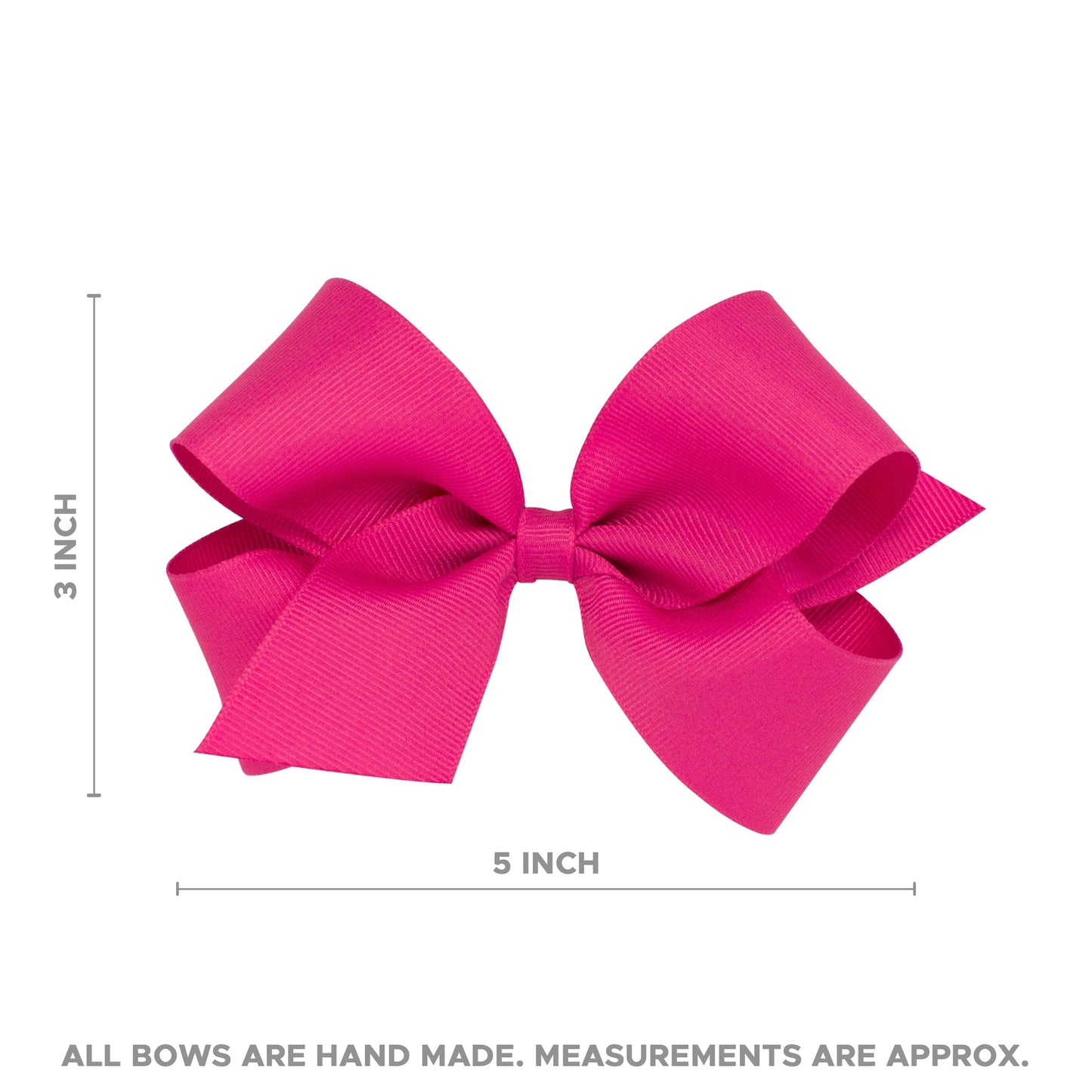 Divine Creations Clemson Game Day Two-Tone Hair Bow on WeeStay Clip – Medium, Classic Grosgrain | Wee Ones