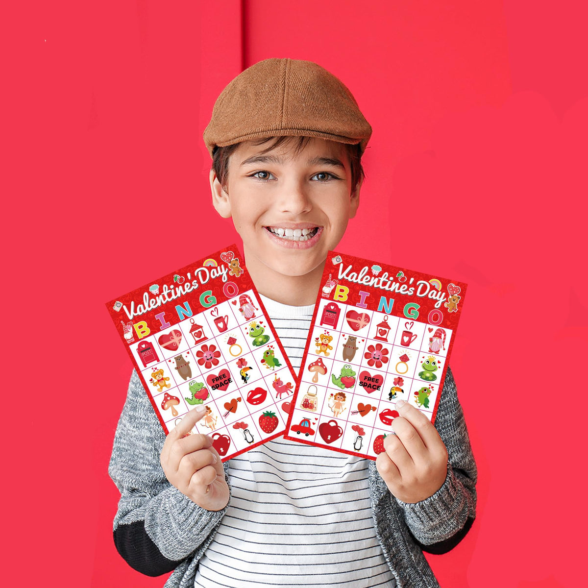 WEIEN Valentine's Day Bingo for Kids & Adults — 24 Players | Family & Classroom Game