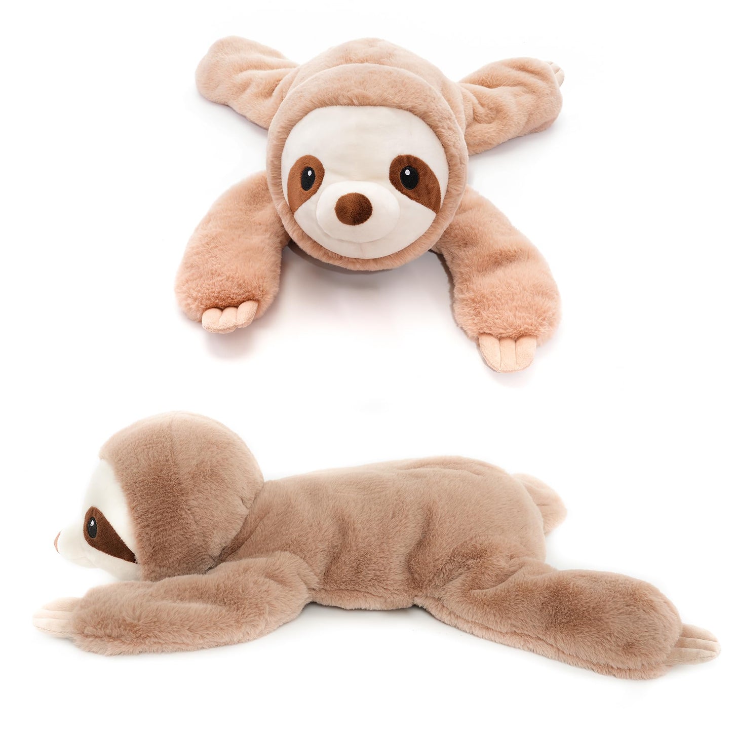 WEIGEDU Large Weighted Sloth Plush – 28in, 5lb with Removable Weight Pack